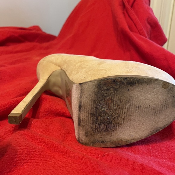 Tan Suede stilettos 5” heel - Picture 6 of 7